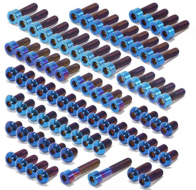 Sur-Ron LBX burnt blue Titanium Bolt Kit